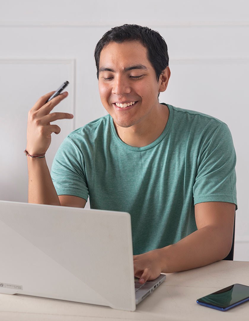 Beto Working on Laptop